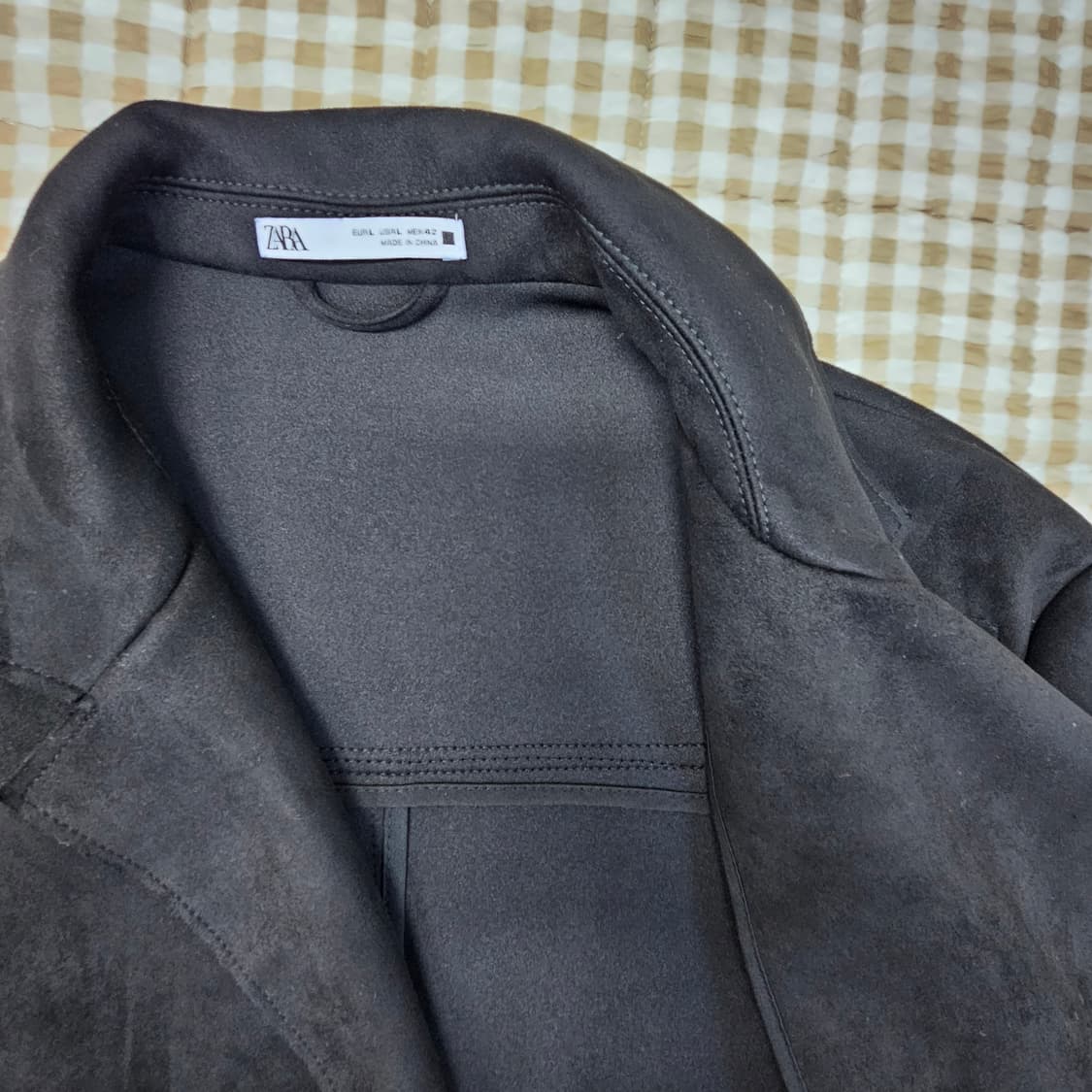 자라 스웨이드 체스터 코트형 가디건 남자100 상품이미지6