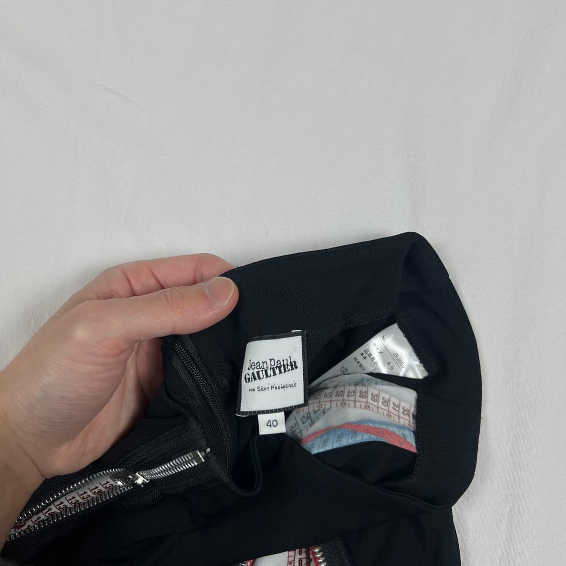 장폴고티에 지퍼 줄자패턴 스커트 치마 상품이미지7