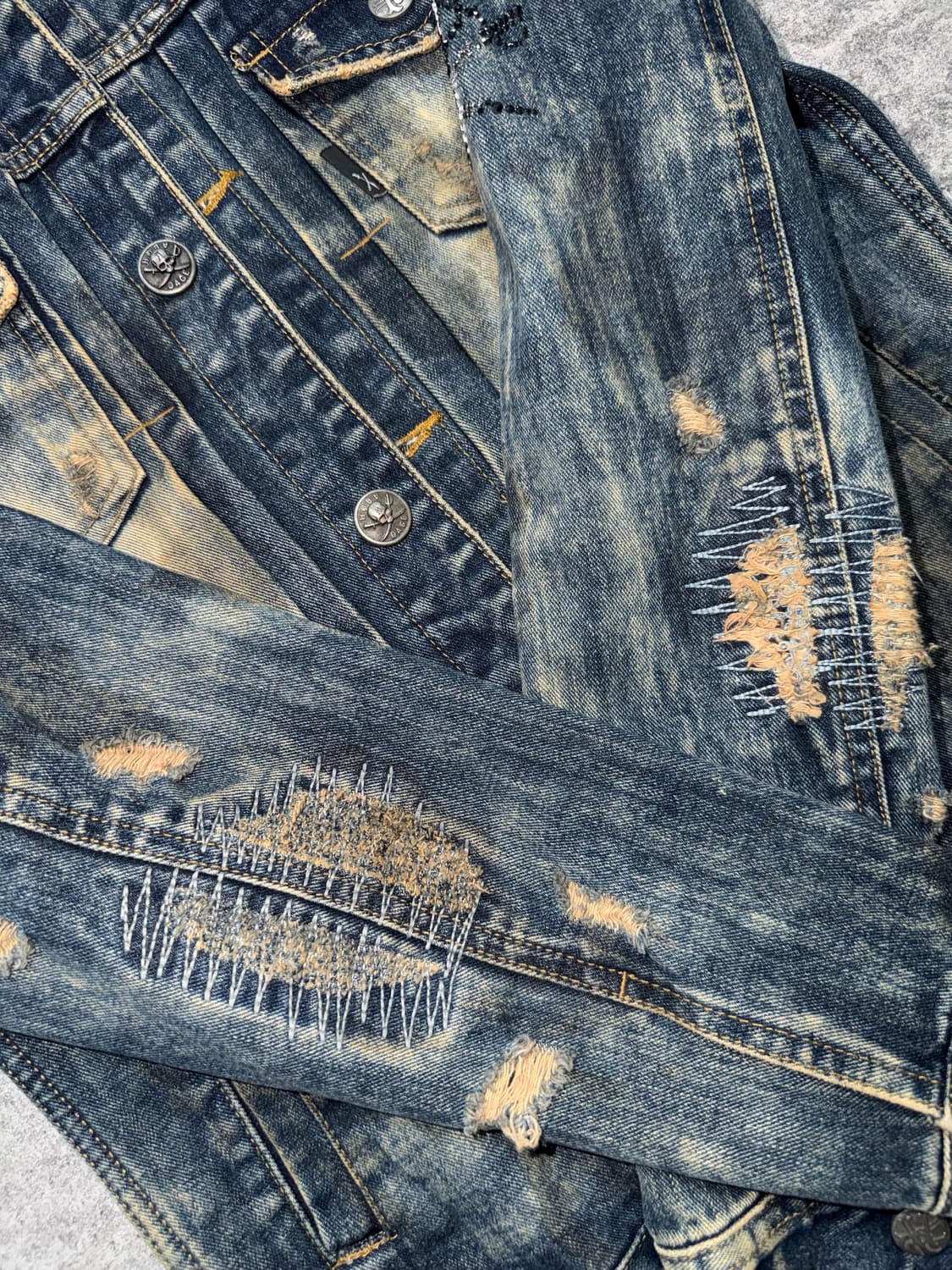 Hiromu Takahara repaired denim jacket 상품이미지2