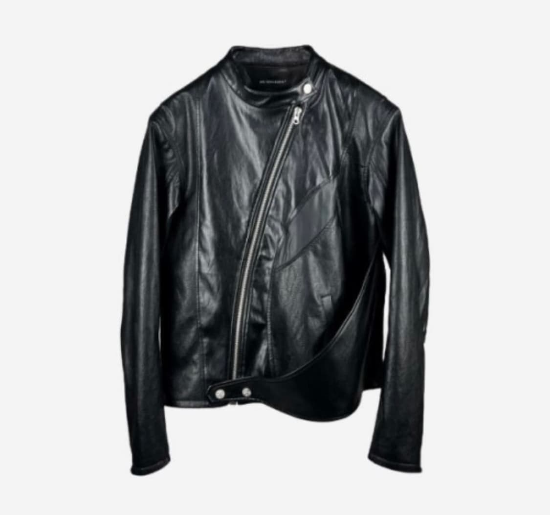 써저리 커브드 레더자켓 s 상품이미지1