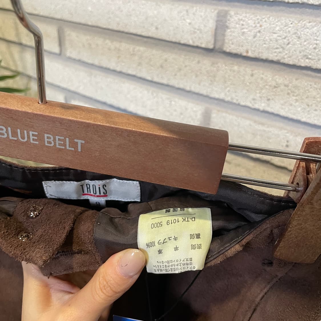 JPN VINTAGE 스웨이드 양가죽 버뮤다 팬츠 와이드핏 디테일 브라운 상품이미지6