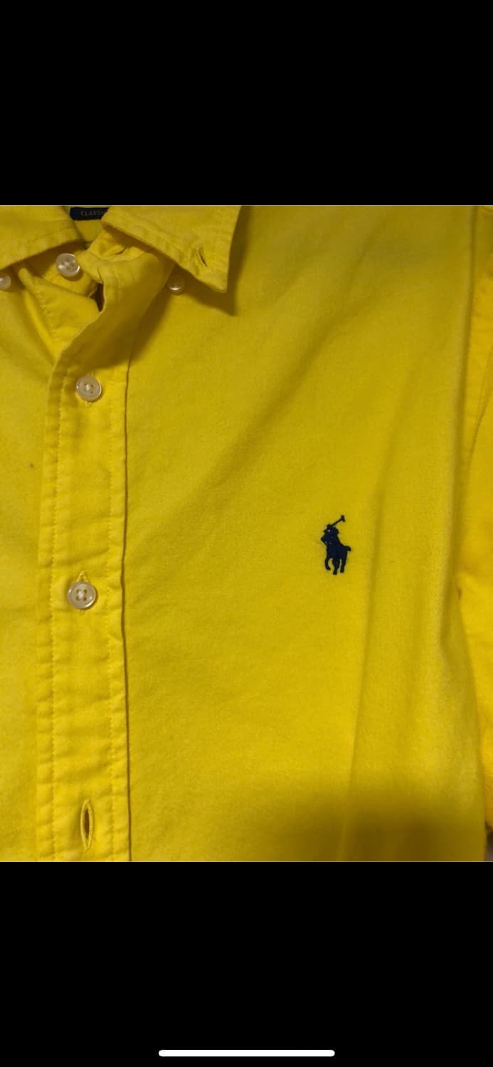 폴로 클래식 옐로우 셔츠 상품이미지2