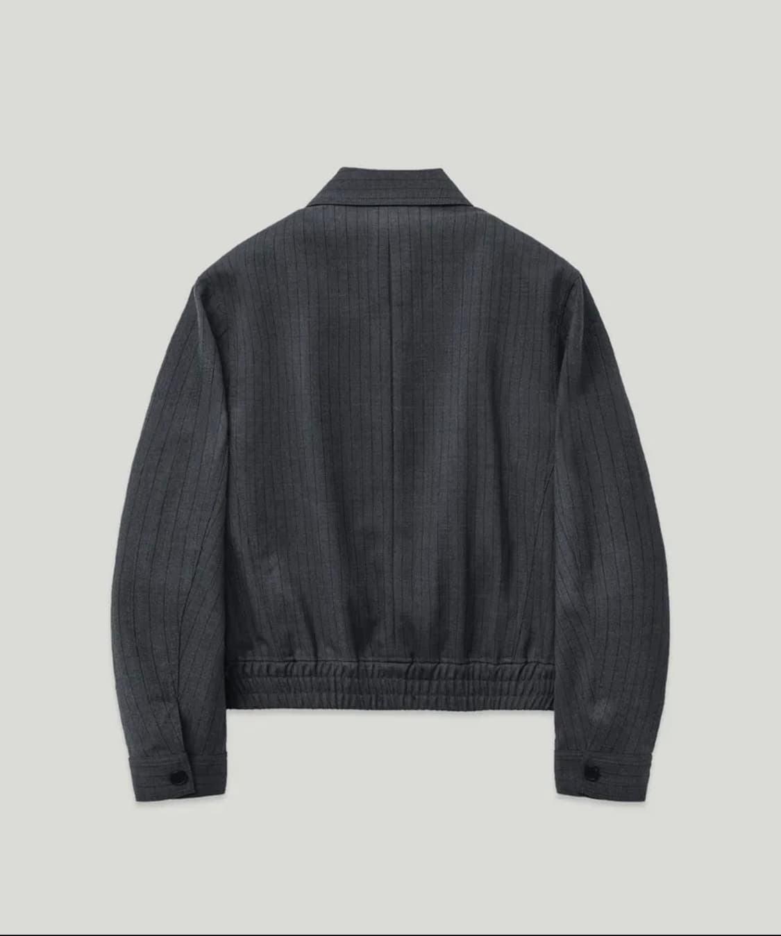 [48] 엘무드 사토리얼 테일러드 블루종 자켓 핀스트라이프 상품이미지2