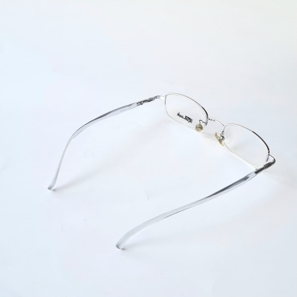 데드스탁 빈티지 실버 메탈 하프림 안경테 776 상품이미지6