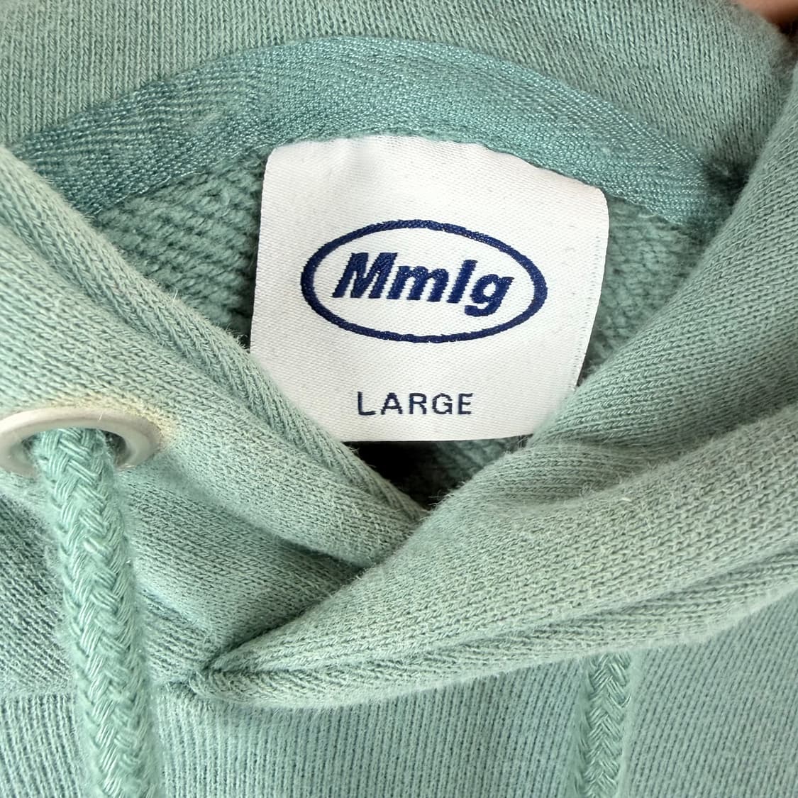 (L) Mmlg 로고 후드 티 그린 상품이미지5