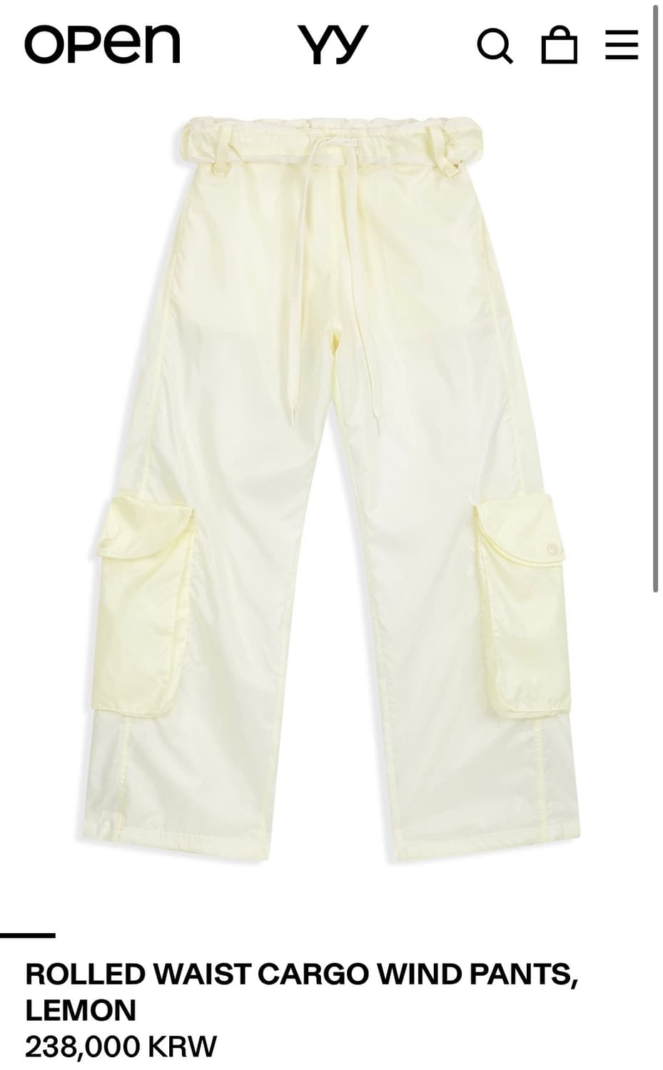Open yy 오픈와이와이 카고 팬츠 상품이미지2