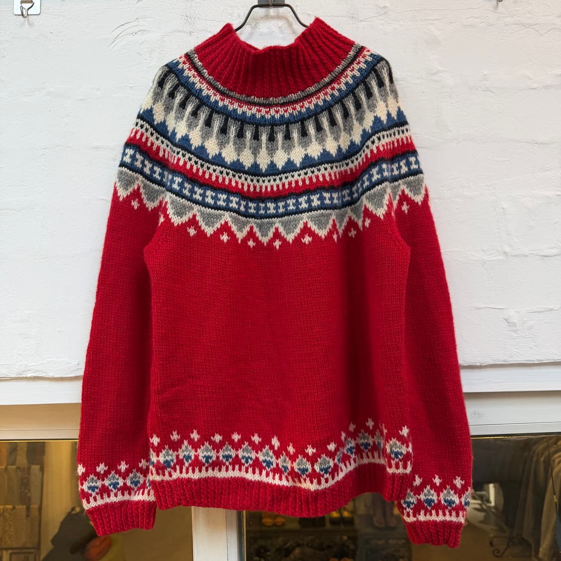 DELVI 핀란드 핸드메이드 노르딕패턴 터틀넥 니트 OS 상품이미지1