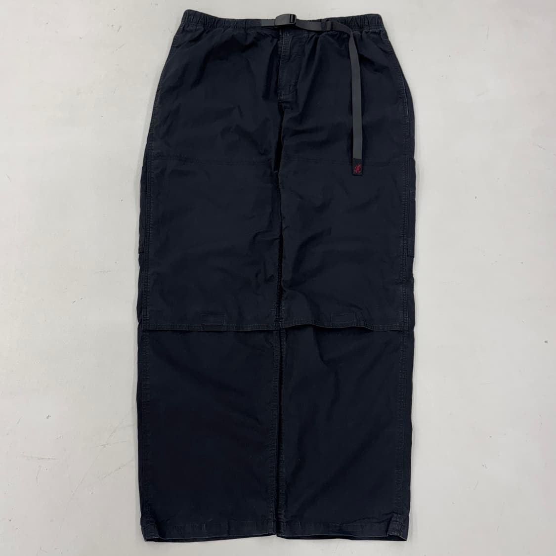 그라미치 더블니 코튼 벨티드 팬츠 블랙 상품이미지2