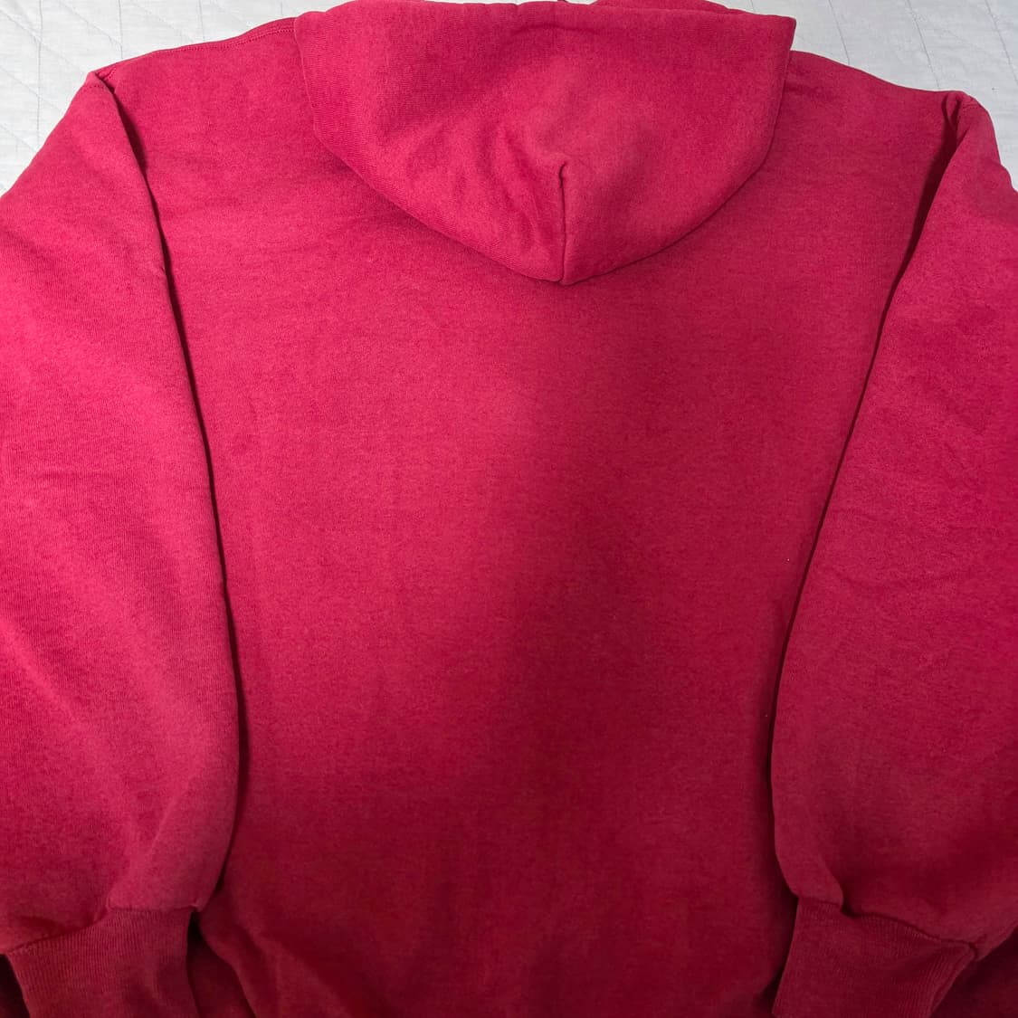 [XXL] 90s 빈티지 러셀 애슬레틱 레드 후드집업 - 라이트 페이드 상품이미지8