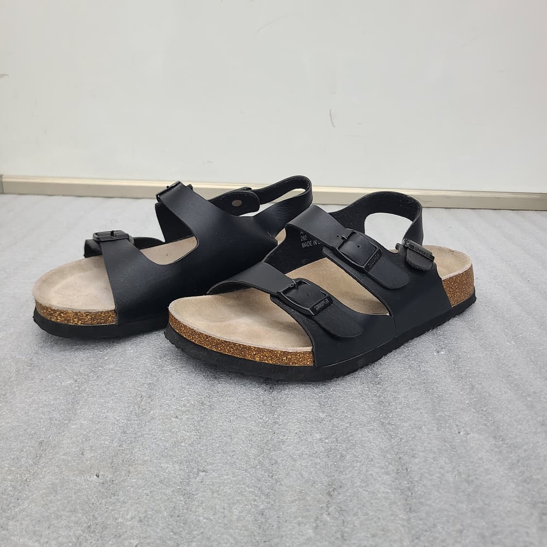 미착용 슈펜 남성 블랙 샌들 260mm 상품이미지7