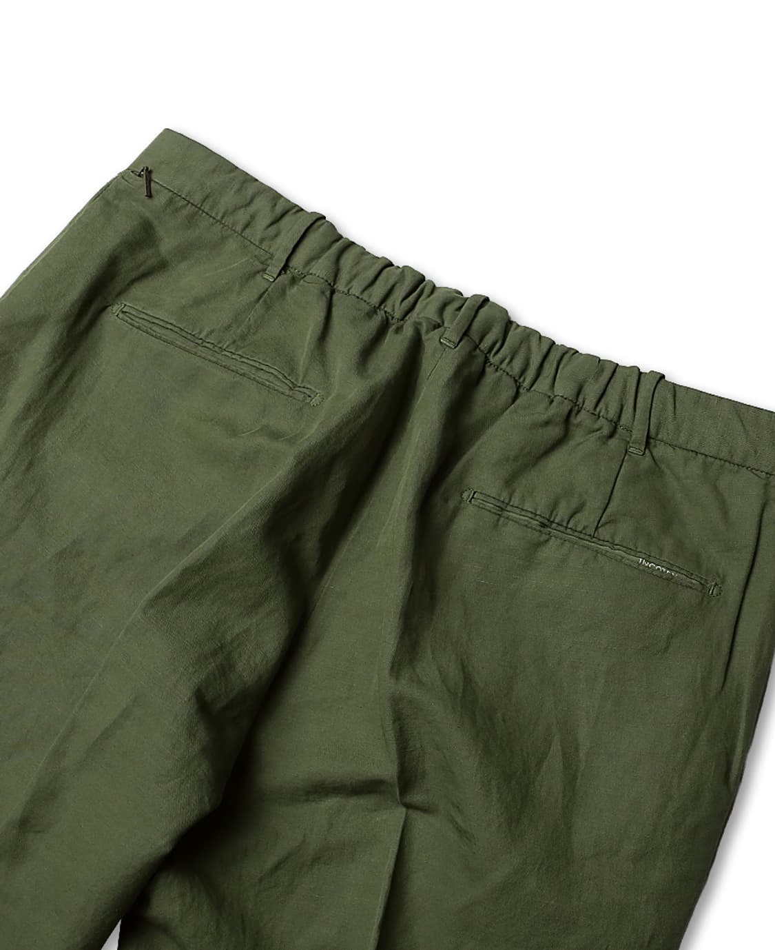 52 인코텍스 [Incotex] 카키 린넨 코튼 치노리노 하프 조거 팬츠 상품이미지5