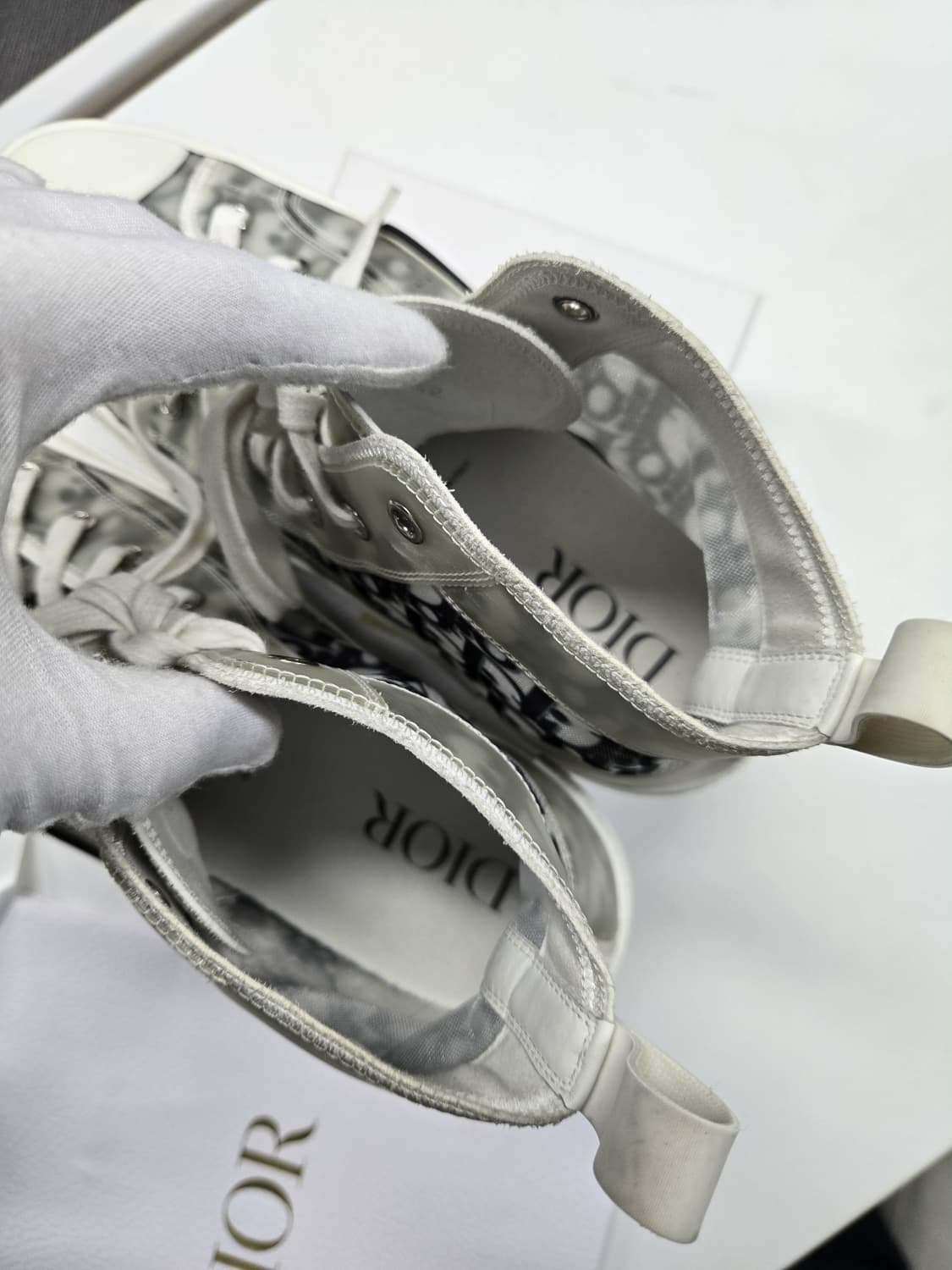 [A급컨디션]디올 오블리크 하이탑 스니커즈 상품이미지7