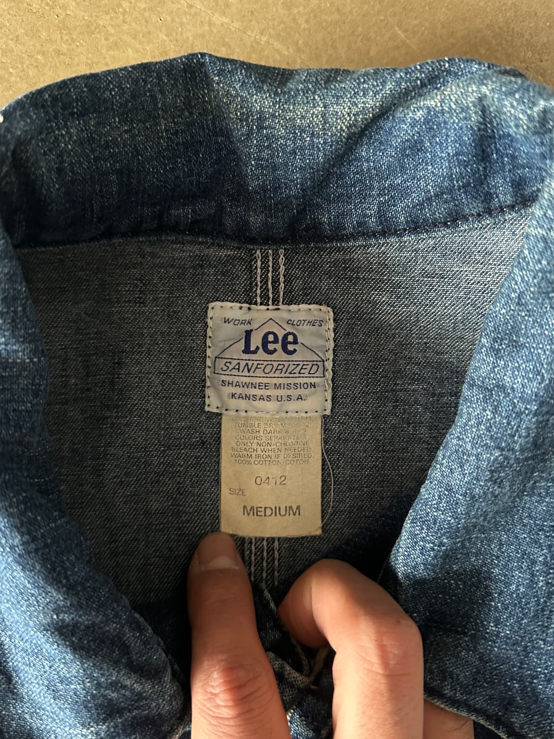 Lee 하프 데님 워크자켓 상품이미지3