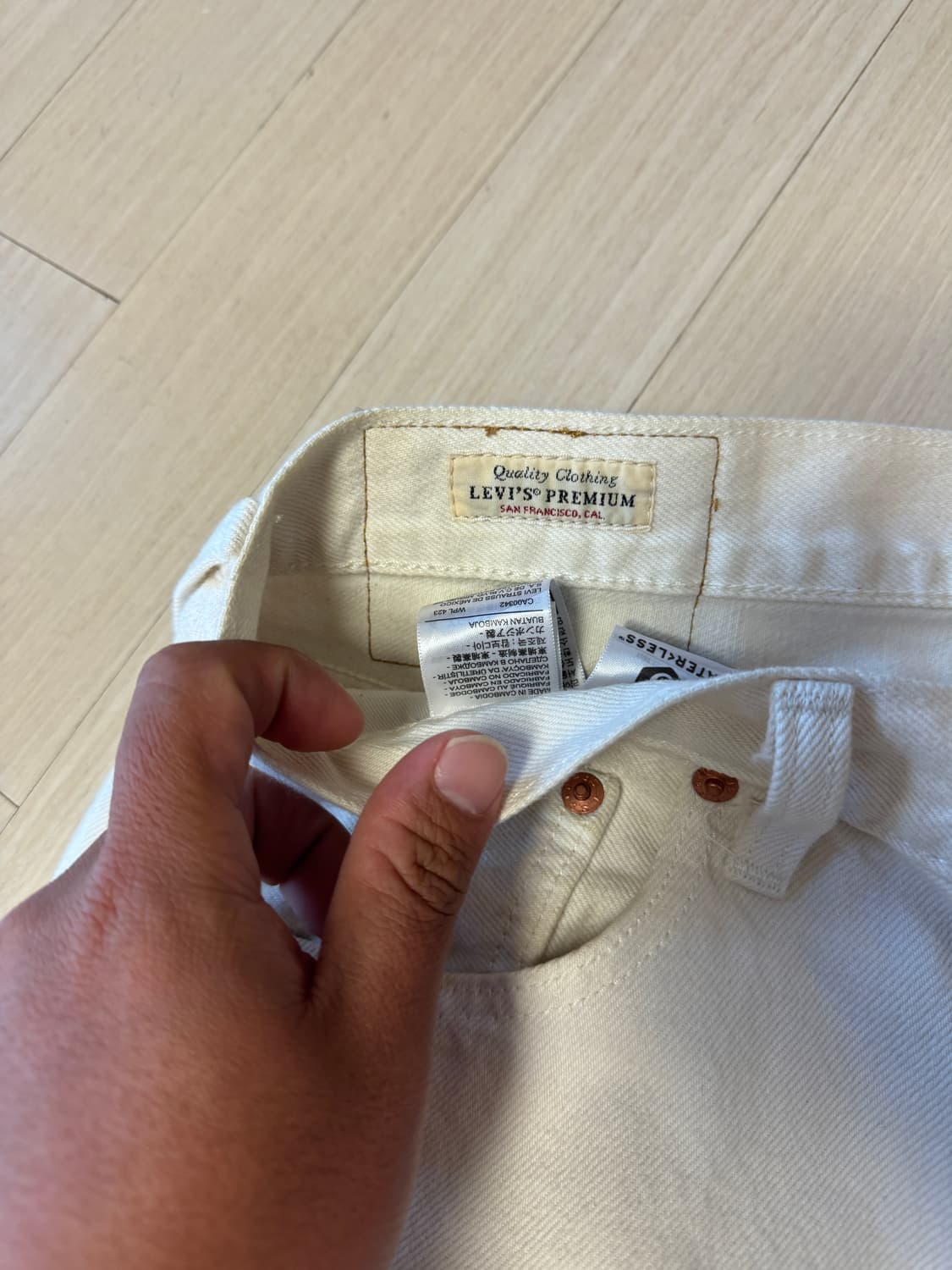 리바이스 501 화이트진 34사이즈 상품이미지4