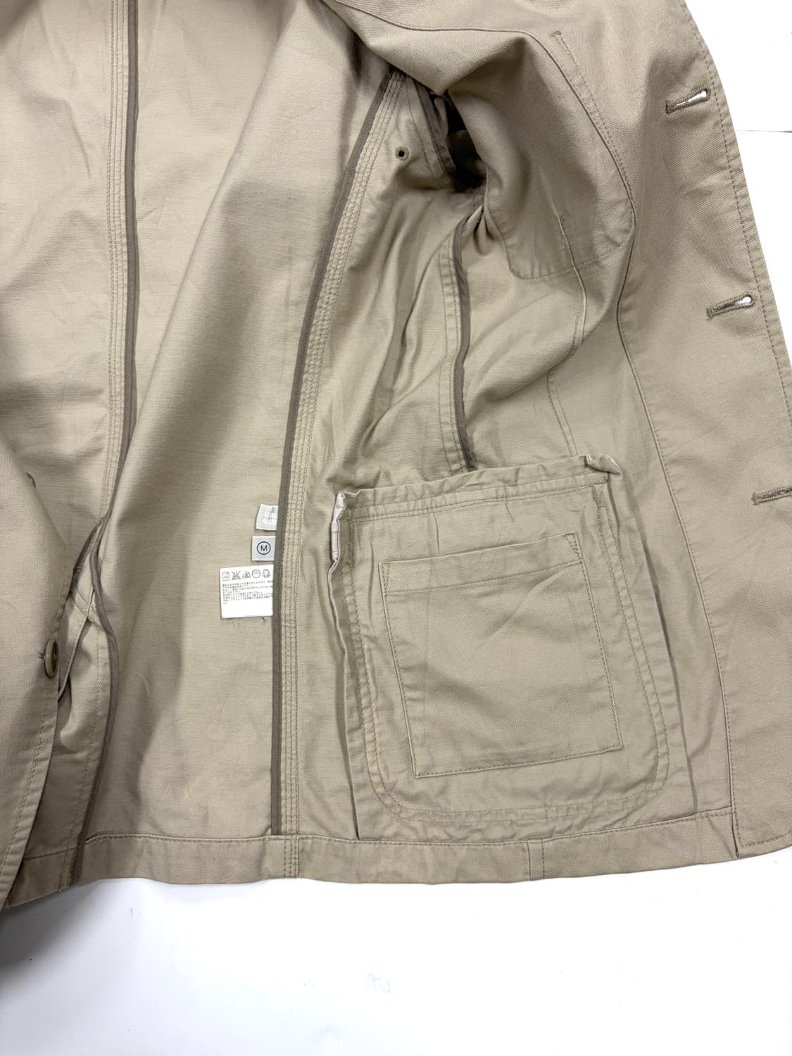 유니클로 UNIQLO 베이지 코튼 블레이저 자켓 상품이미지8