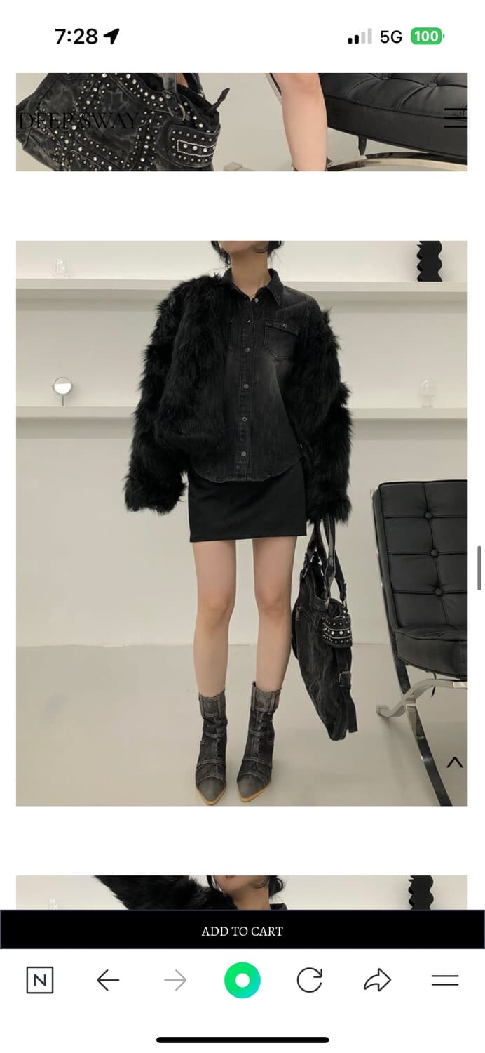 페이크퍼 1회착용(보세) 상품이미지6