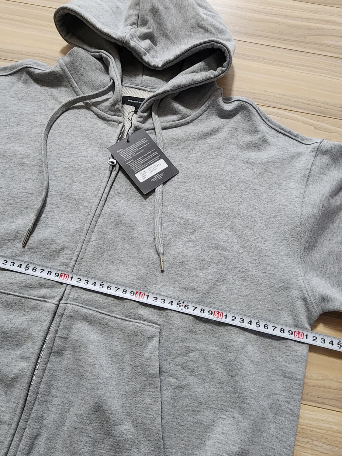 멜란지마스터후드집업자켓L사이즈 상품이미지8