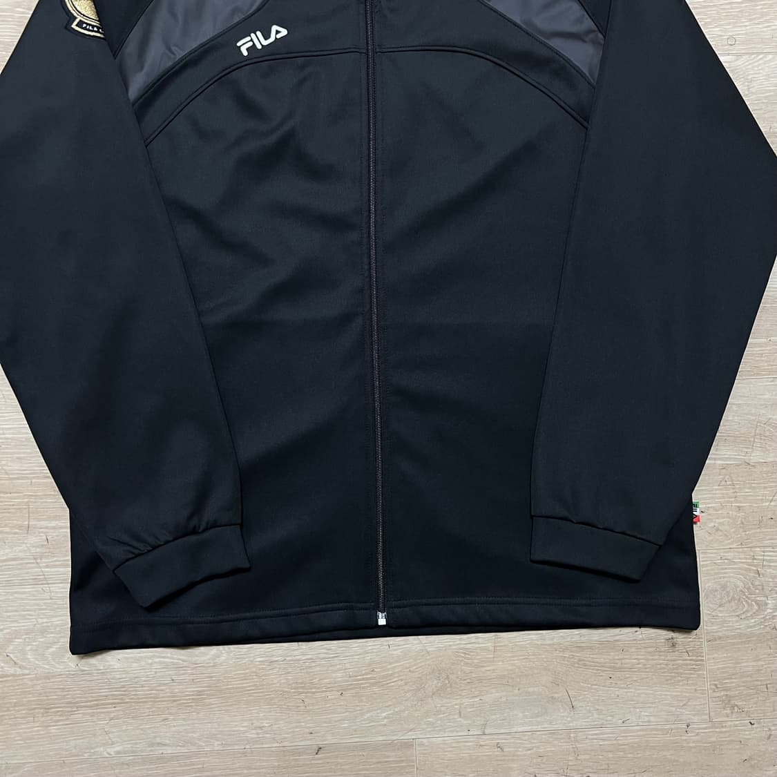 휠라 칼쵸 와펜 이탈리아 축구 져지 트랙탑 집업자켓 [블랙] L/100 상품이미지3