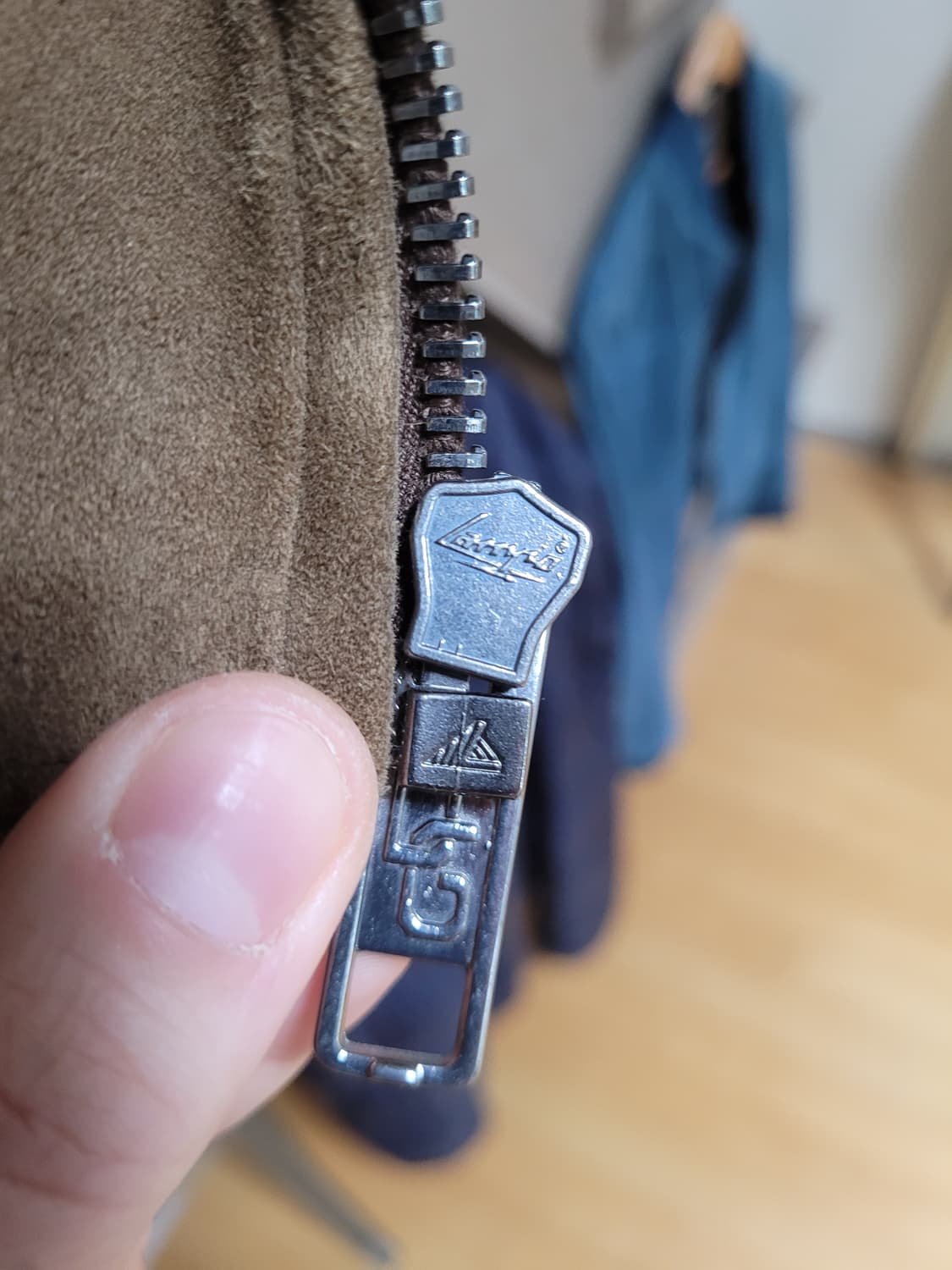 정품 돌체앤가바나 스웨이드 블루종 자켓 상품이미지4