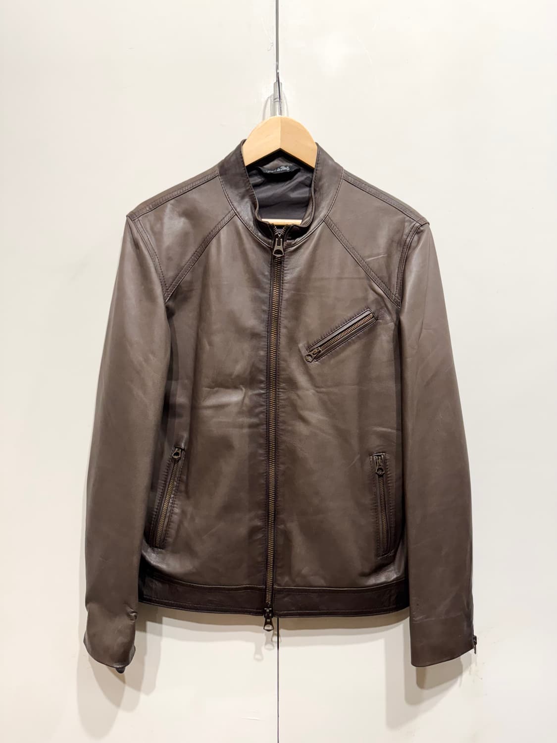 빠니깔레 카우 하이드 레더 자켓 상품이미지1