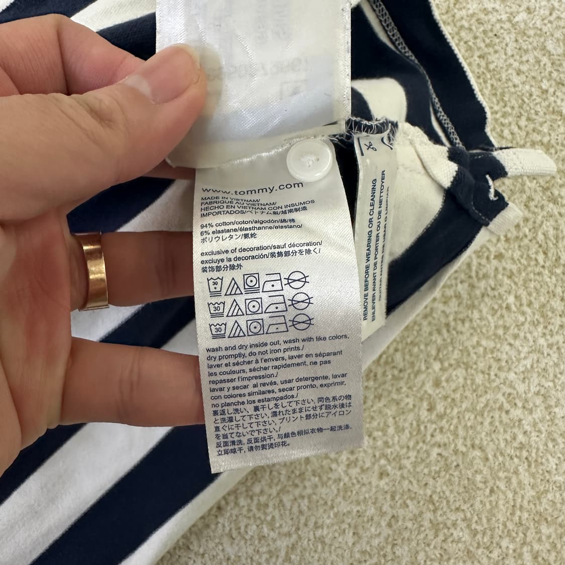 M 타미힐피거 스트라이프 반팔 0323D 상품이미지3