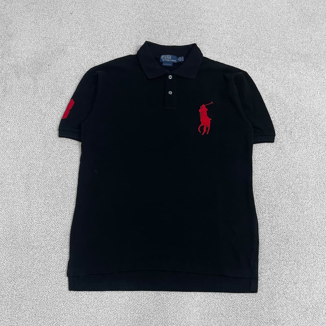 폴로 랄프로렌 빅 포니 치프키프 카라 반팔티 블랙 상품이미지1