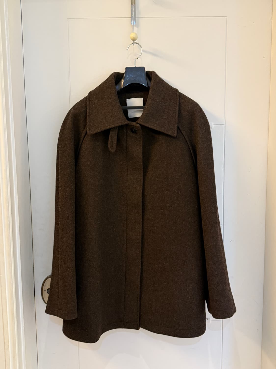 르917 le17septembre 래글런 슬리브 하프 코트 브라운 상품이미지3