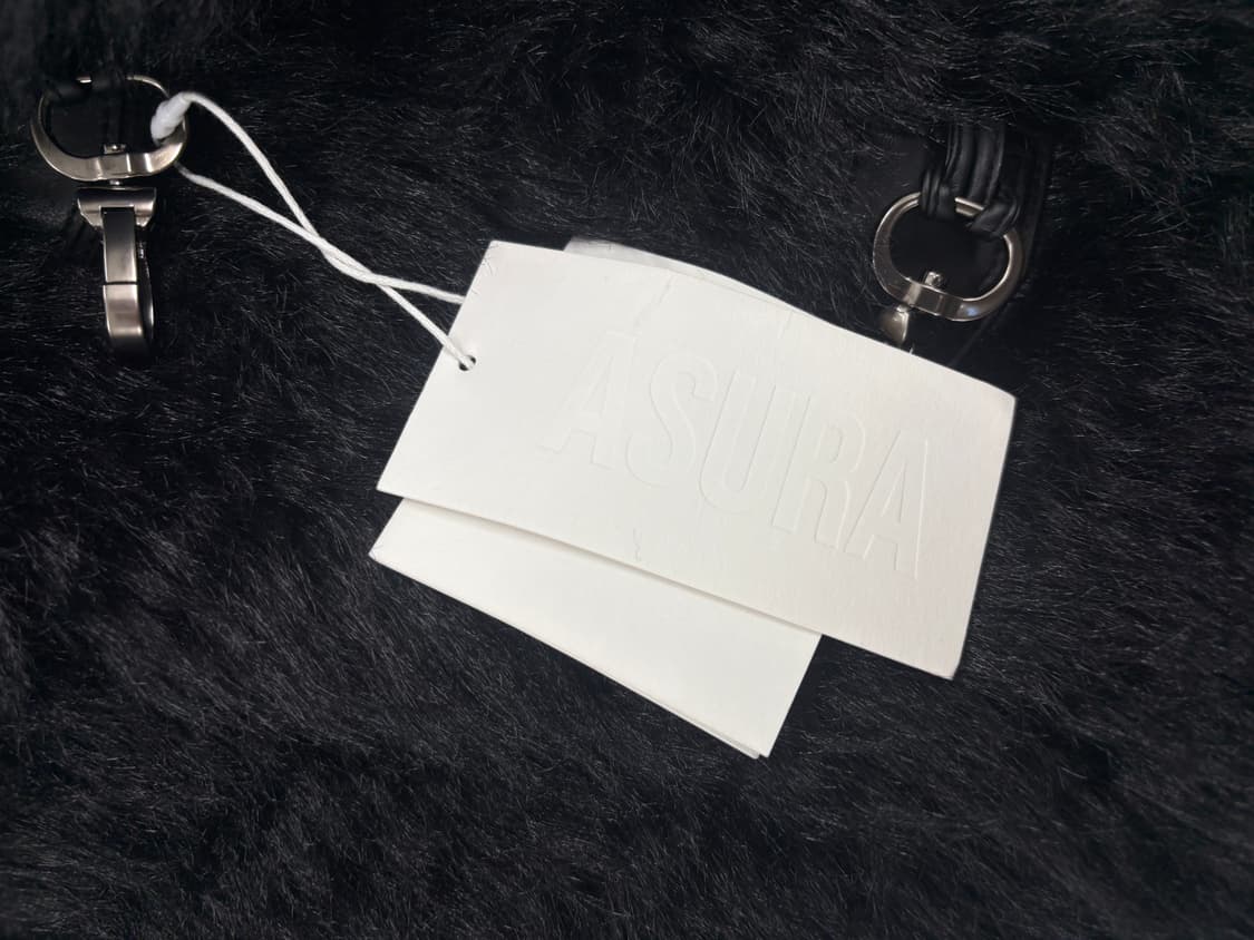 아수라 asuraFLUFFY HOOD FUR JACKET (BLACK) 상품이미지3