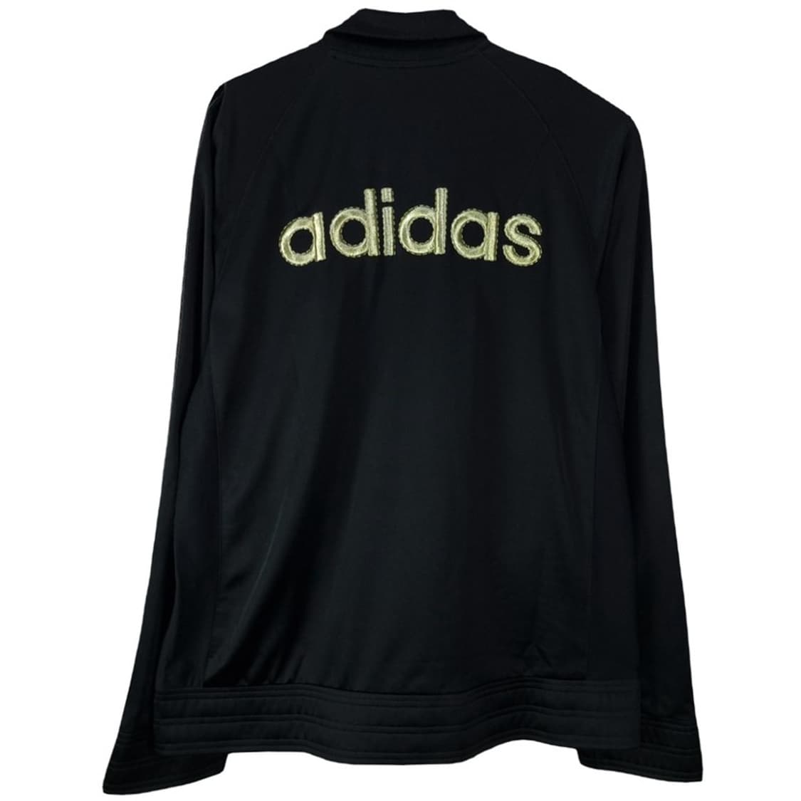 [아디다스] 빅로고 프린팅 올블랙 사틴 져지 트랙탑 자켓 M19589 상품이미지3