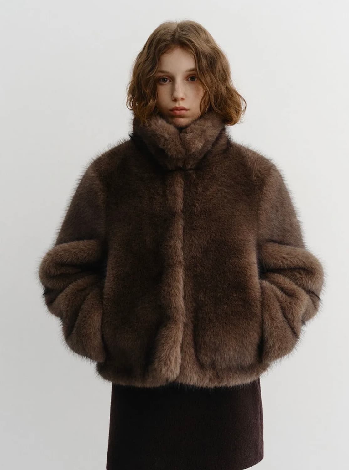 던스트 cropped fur jacket 퍼자켓 상품이미지1