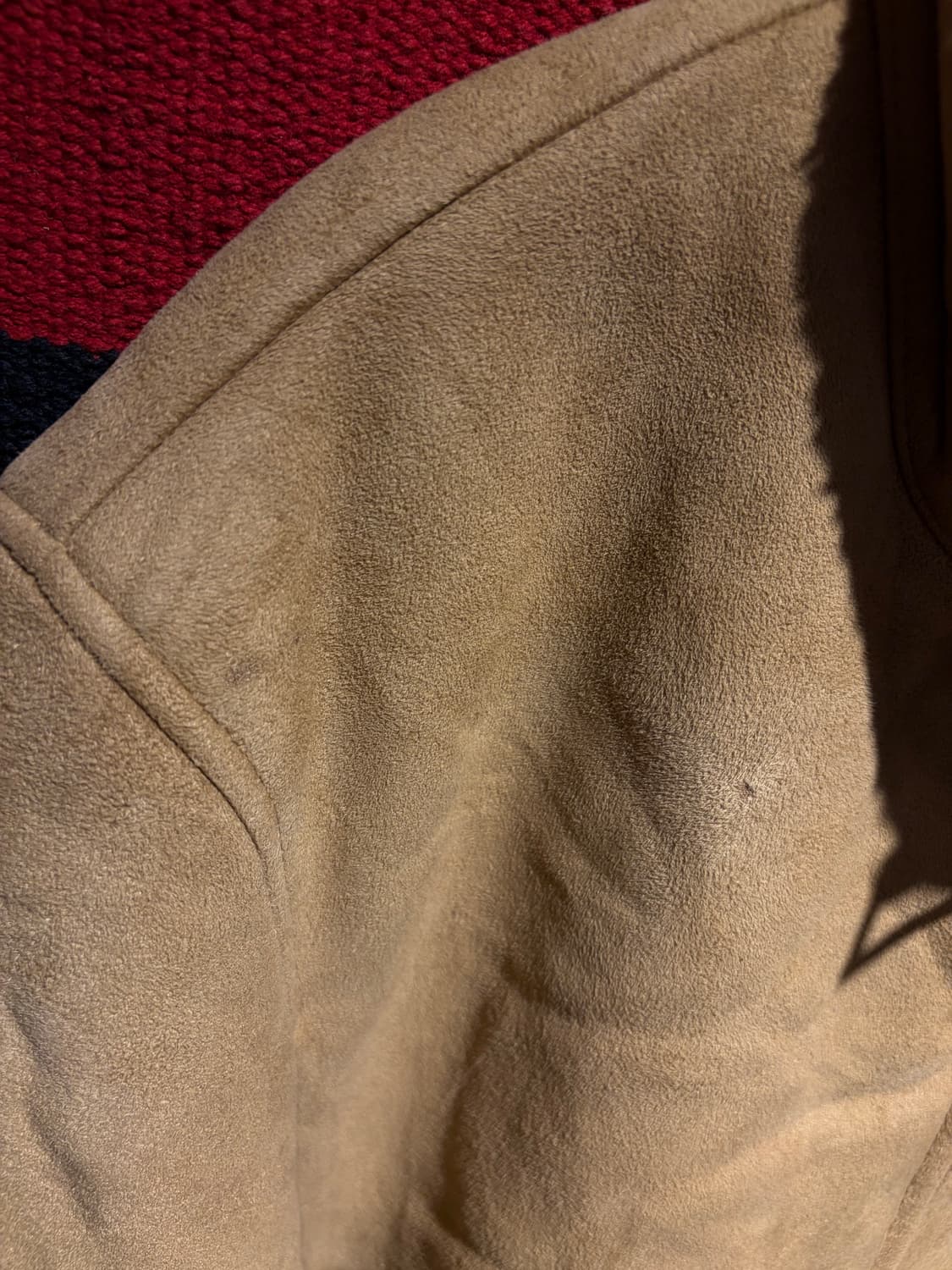 Beige fleece suede blouson /스웨이드 후리스 블루종 상품이미지5