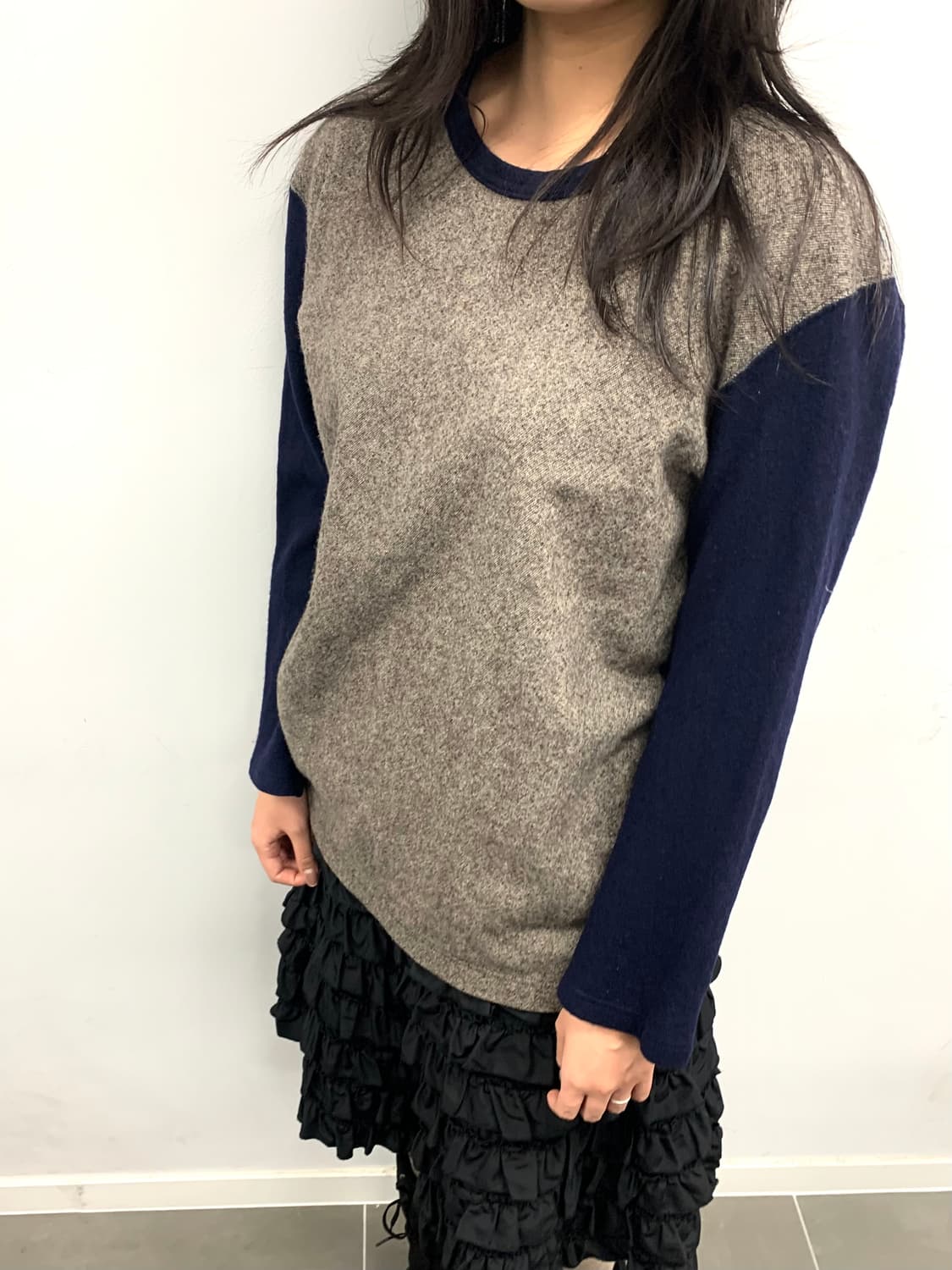 꼼데가르송 옴므 Deux 배색 니트 상품이미지3