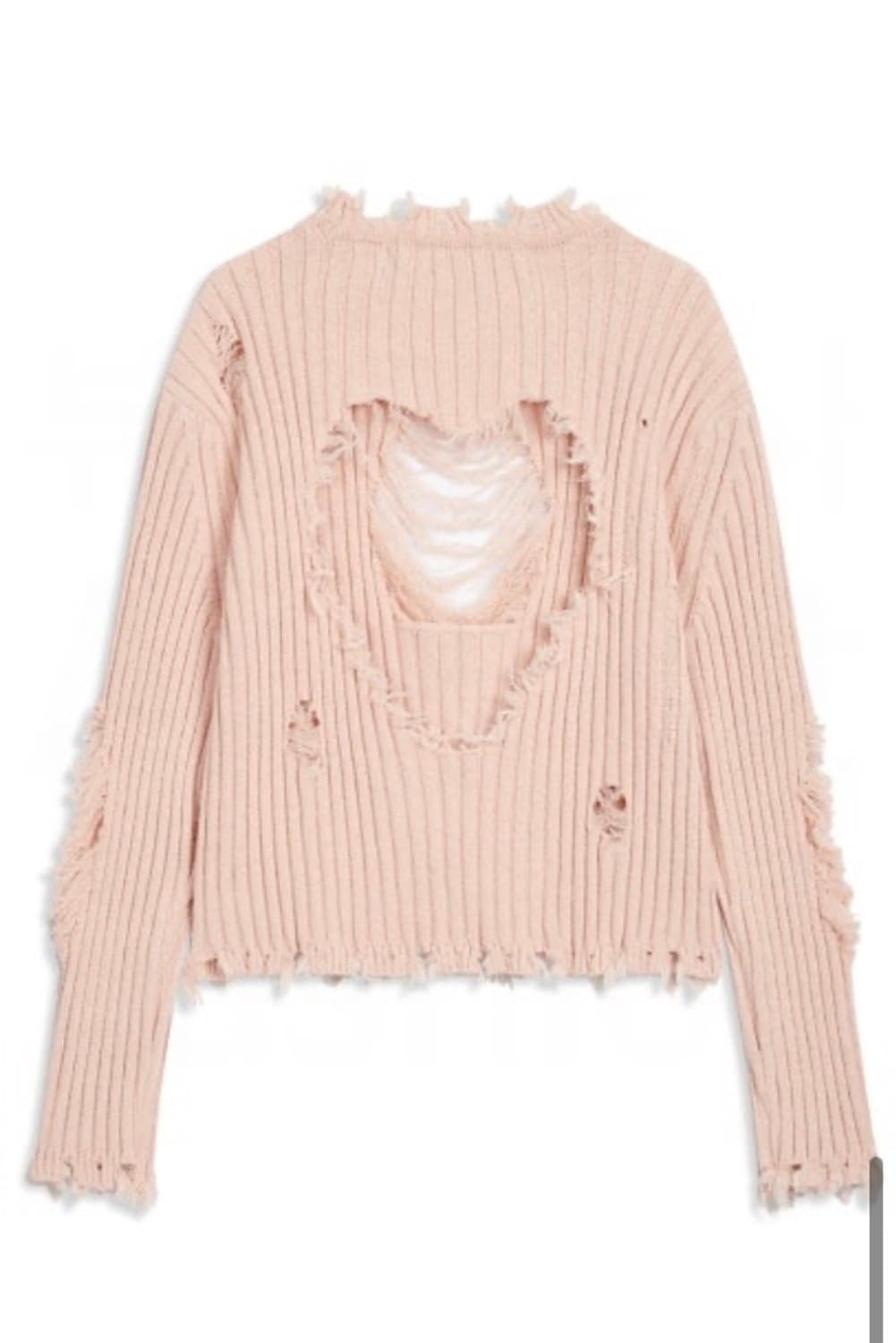 오픈와이와이 데미지 하트 풀오버 니트 상품이미지2