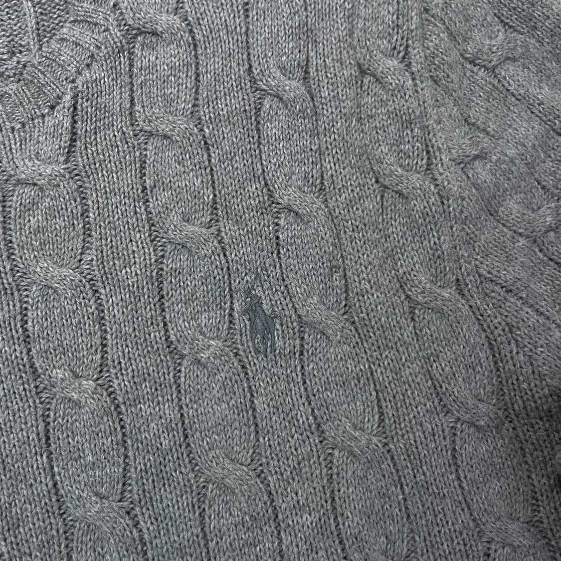 100 폴로랄프로렌 신형 꽈배기 그레이 니트 상품이미지3