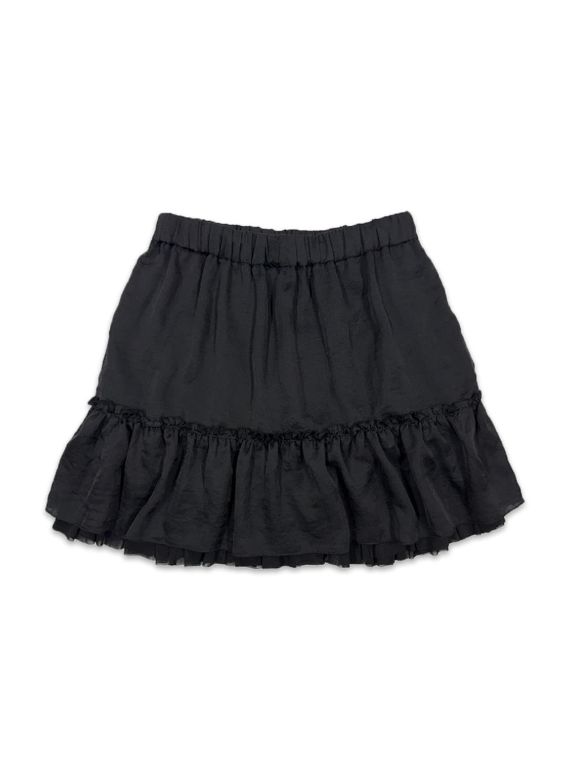 빈티지 Klein Plus 블랙 프릴 모리 2way 미니 스커트 상품이미지1