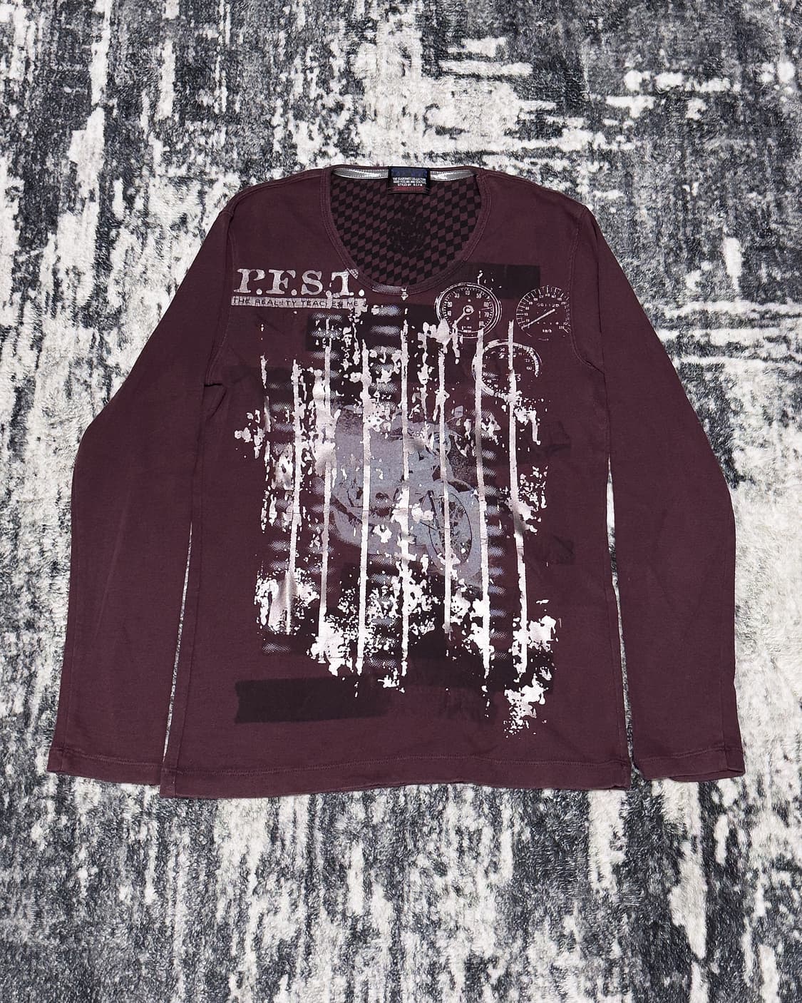 {Nicole Club} Punk Graphic Long Sleeve   상품이미지1