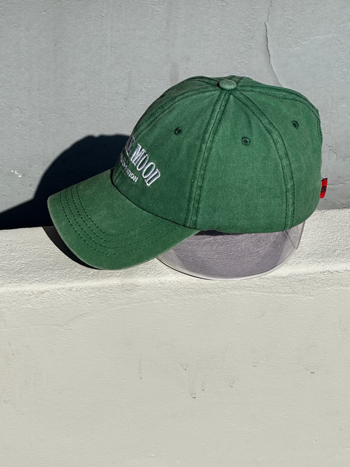[F] 빈티지 로고 그린 볼캡 모자 상품이미지3