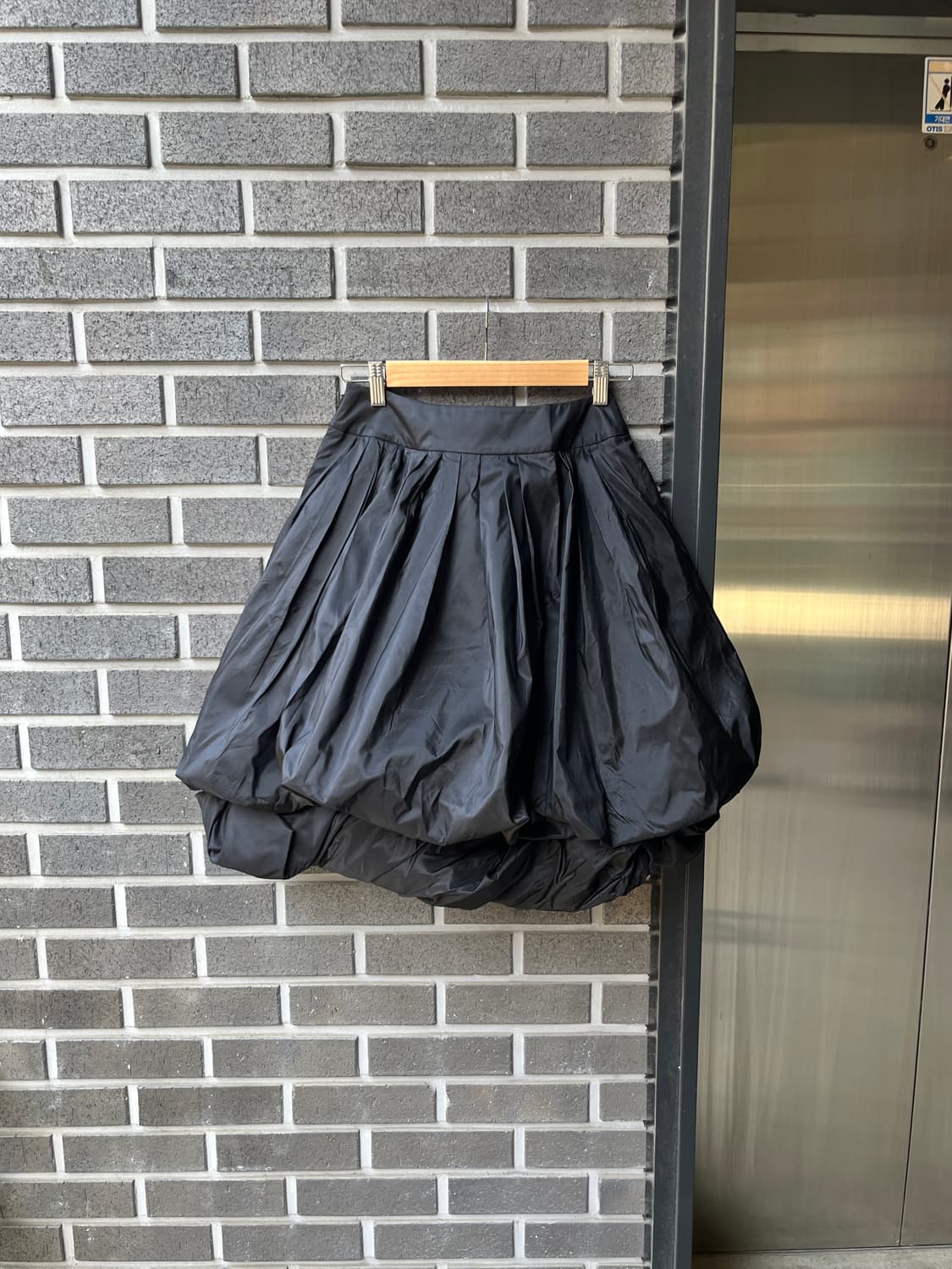 Rene 르네 더블 벌룬 스커트 블랙 상품이미지3