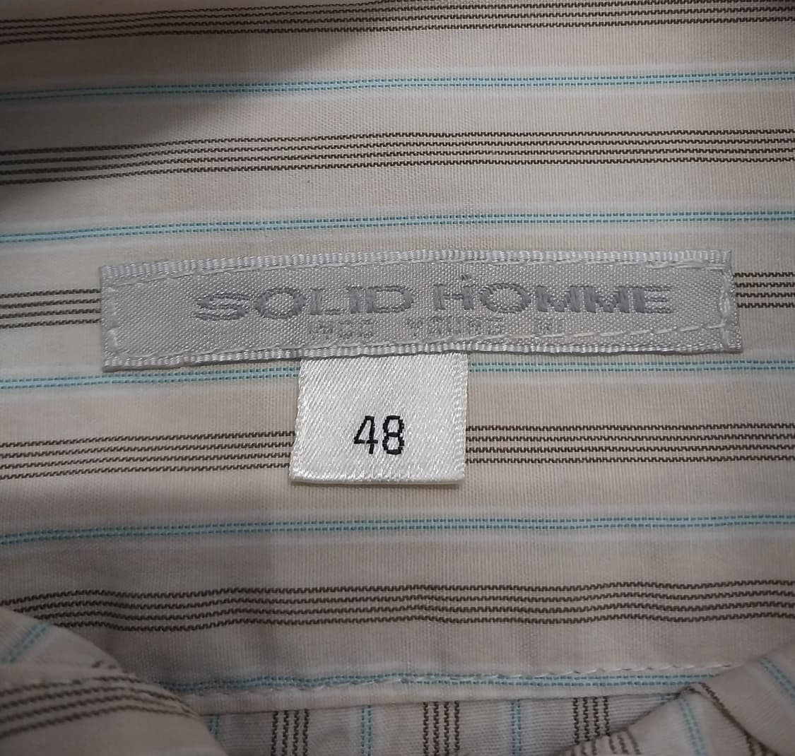 솔리드옴므 우영미 베이지 스트라이프셔츠 48 상품이미지3