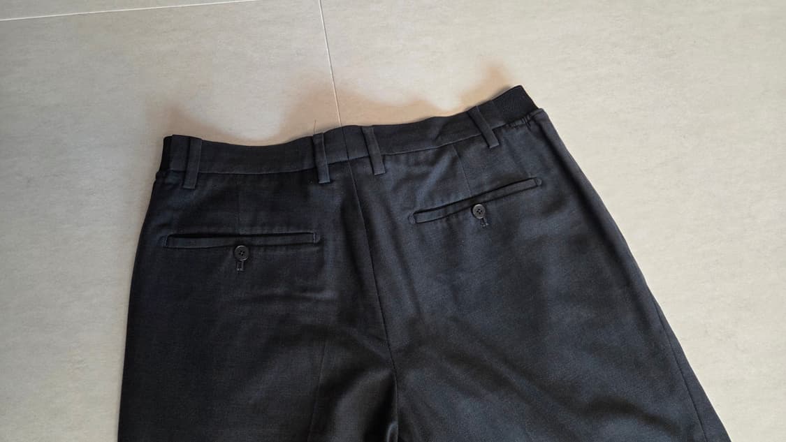 티아이포맨 스트라이프 원턱 세미 배기 슬랙스 팬츠 상품이미지4