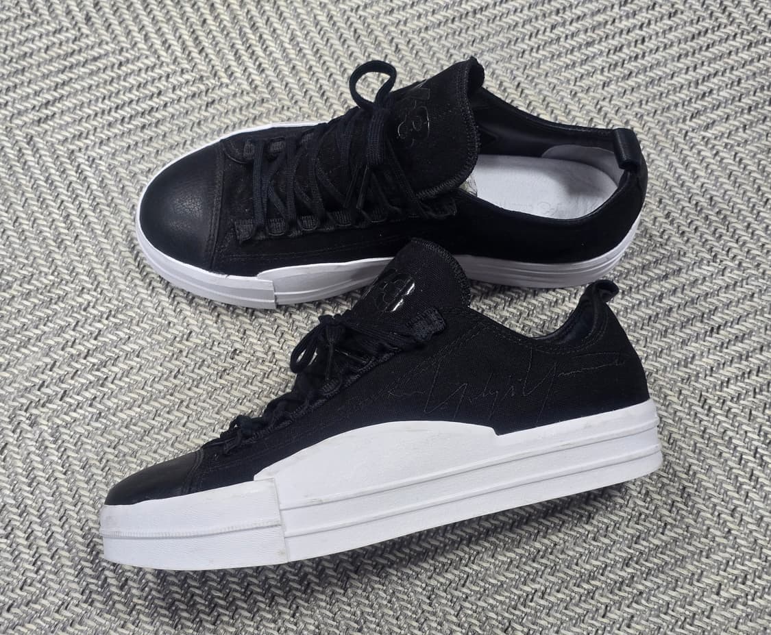 Y-3 요지야마모토 레더 콤비 스니커즈 235 상품이미지3
