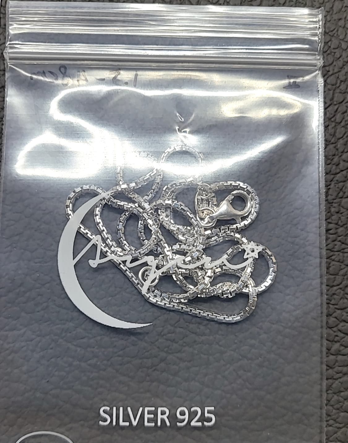 ARGEN 컷팅 박스 체인 1.5mm 실버925 은 목걸이 상품이미지3