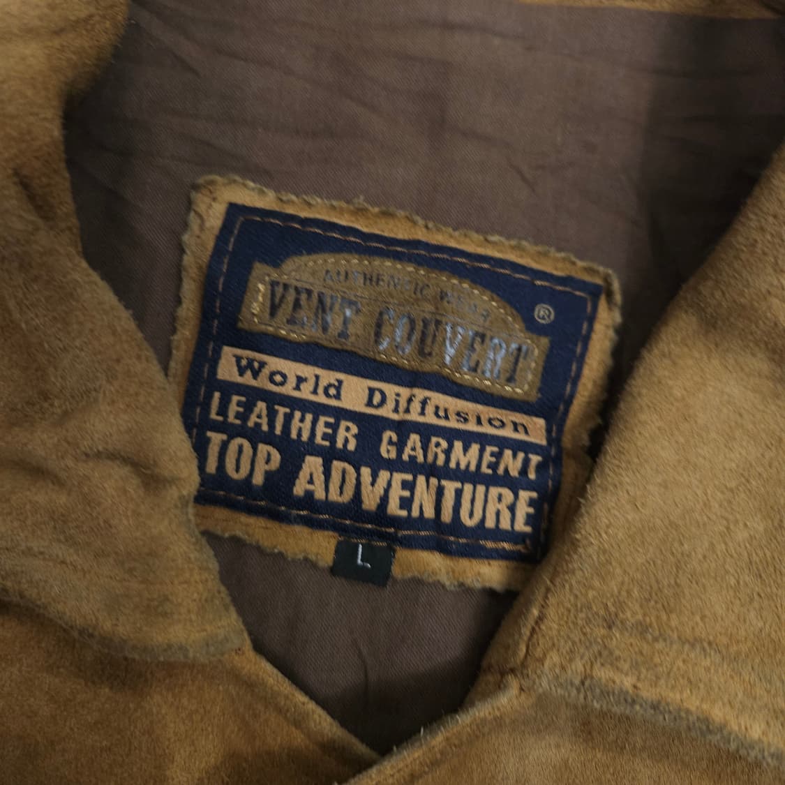 Made in France 빈티지 스웨이드 자켓 L 상품이미지3