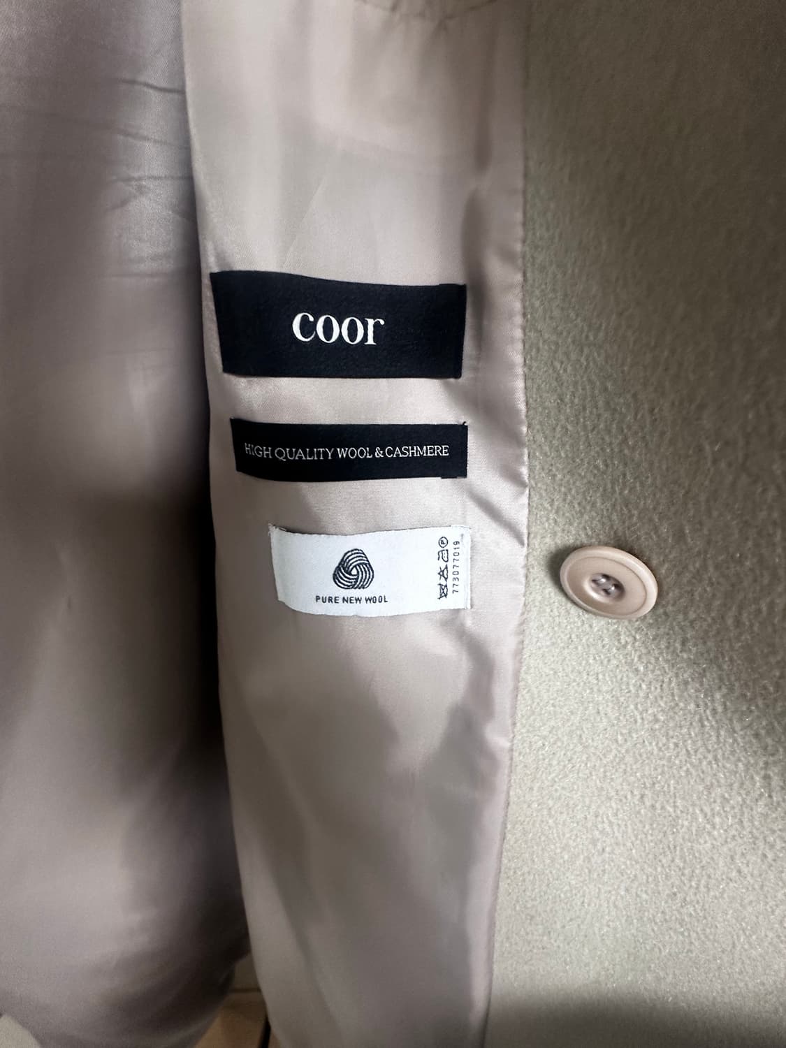 쿠어 캐시미어 크림코트 상품이미지5