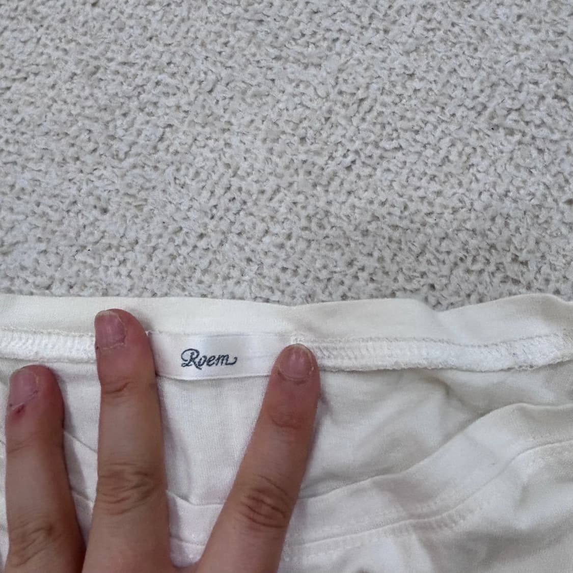 90 로엠 여성 포켓 반팔 티셔츠 0423E 상품이미지3