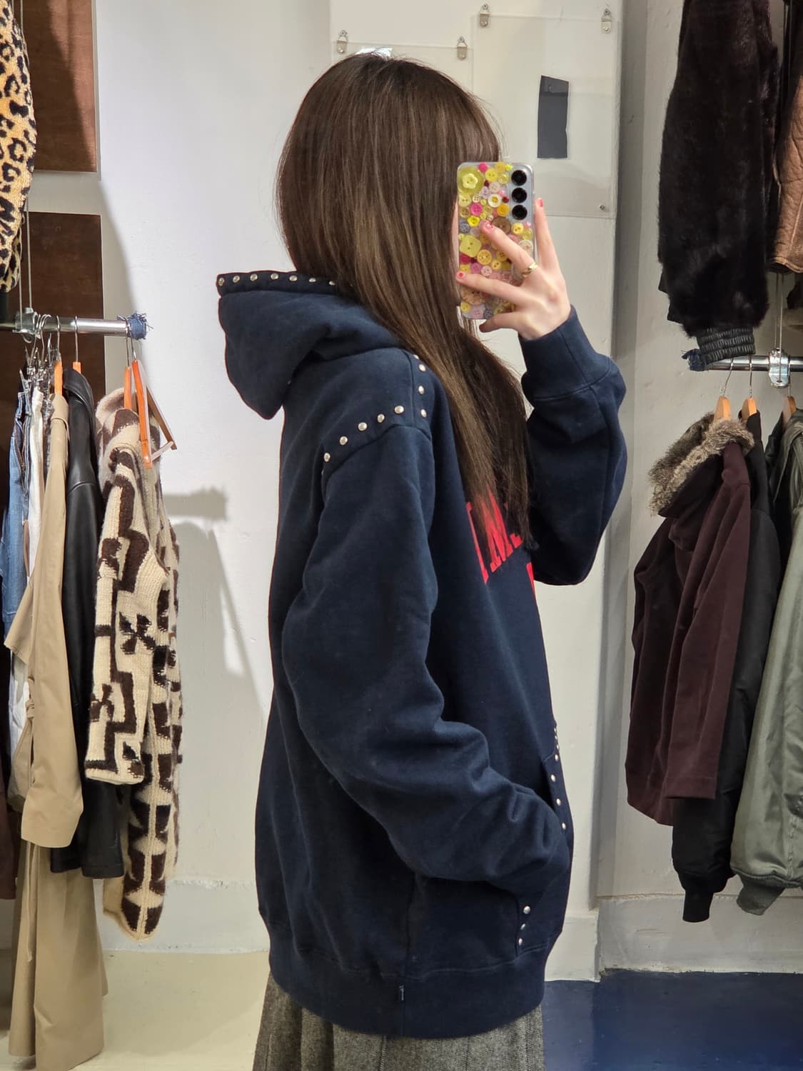 18FW Supreme 슈프림 스터디드 후드티 상품이미지3