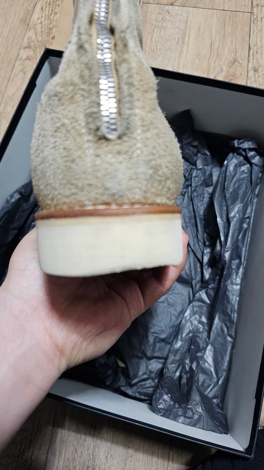 마인데님 MINEDENIM 스웨이드 백지퍼 부츠 42 상품이미지7