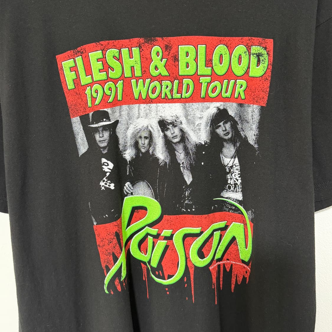 [XL] POISON 1991 월드투어 밴드티 상품이미지3