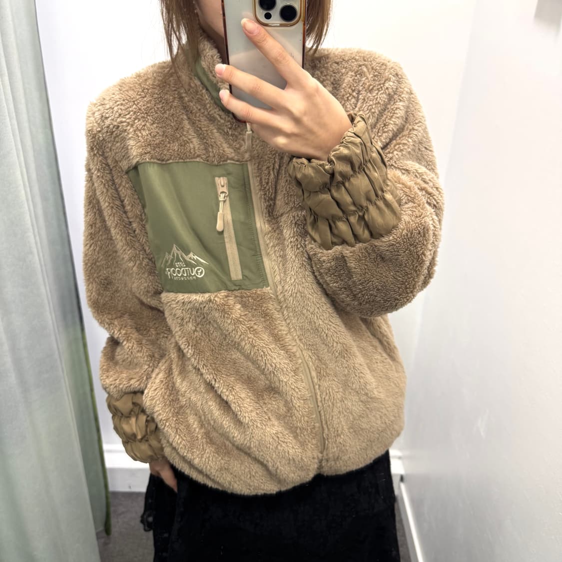 Outdoor 베이지 플리스 자켓 상품이미지2