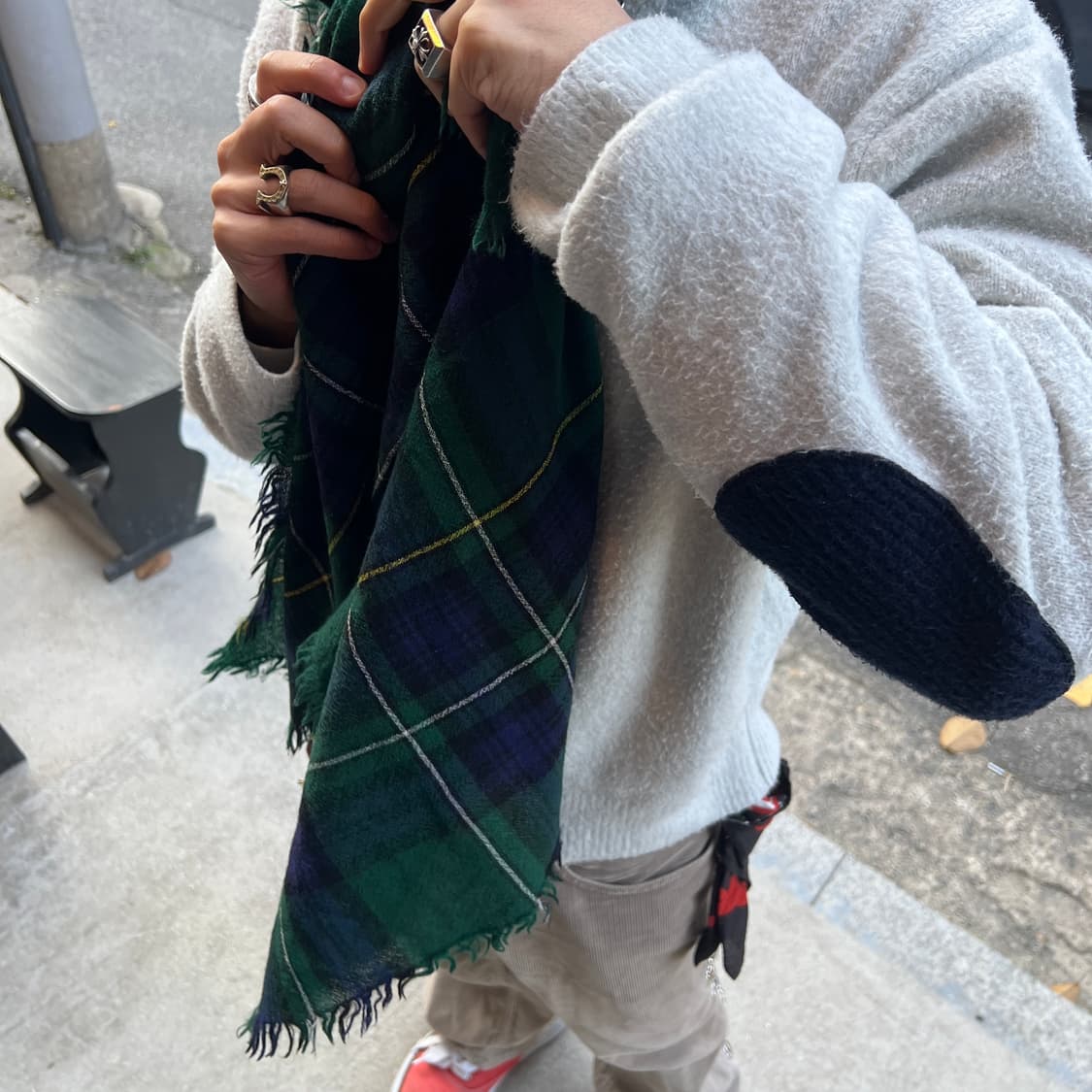 COMME des GARCONS tricot-CHECK STOLE 상품이미지4